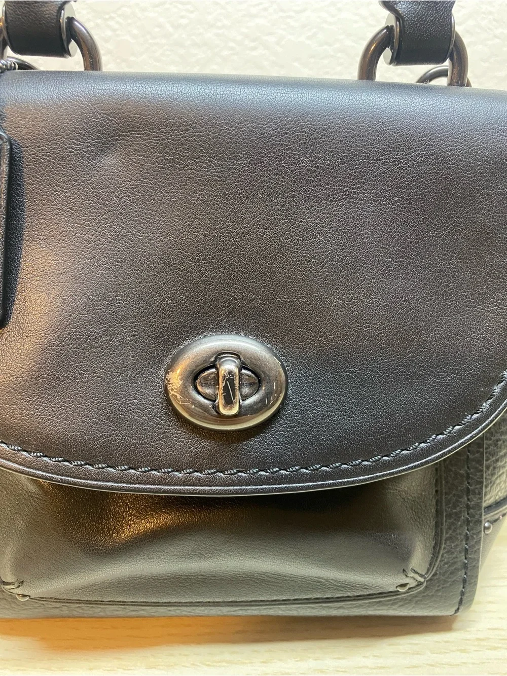 Coach Black Mini Faye Backpack